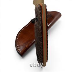 Toor Knives Field 2.0 Hunting Knife Mojave Sand with Leather Sheath