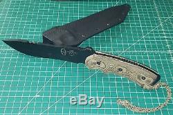 Tops Knives Anaconda 7B Hunting Survival Knife Kydex Sheath Ron Hood AN7B