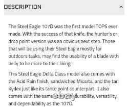 Tops Knives Steel Eagle 107C Delta Class. Tips Knives. Steel Eagle