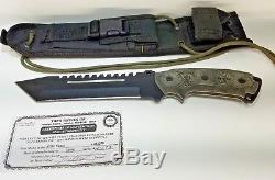 Tops Knives Steel Eagle H-673 Hunting Knife with Sheath and C. O. A