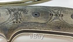 Tops Knives Steel Eagle H-673 Hunting Knife with Sheath and C. O. A