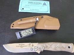 Tops Knives the brothers of bush craft survival knife coyote tan with micarta