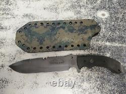 Tops Tahoma Fixed Blade Field Knife & Custom Kydex Sheath 7.75 X-5482 Made USA