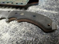 Tops Tahoma Fixed Blade Field Knife & Custom Kydex Sheath 7.75 X-5482 Made USA