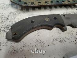 Tops Tahoma Fixed Blade Field Knife & Custom Kydex Sheath 7.75 X-5482 Made USA