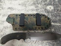 Tops Tahoma Fixed Blade Field Knife & Custom Kydex Sheath 7.75 X-5482 Made USA