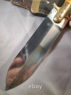 U. S. Cavalry Indian Wars Springfield Armory M1880 Hunting Knife & scabbard