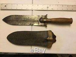 U. S. Cavalry, Indian Wars, Springfield Armory, M1880 Hunting Knife with Scabbard