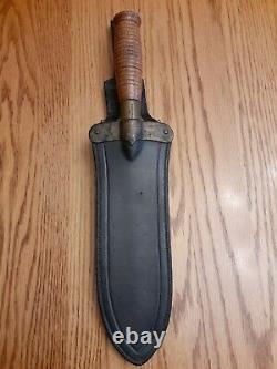 U. S. M 1880 Cavalry Springfield Armory Hunting Knife W /scabbard Indian Wars Era