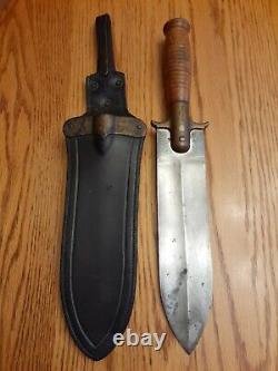 U. S. M 1880 Cavalry Springfield Armory Hunting Knife W /scabbard Indian Wars Era