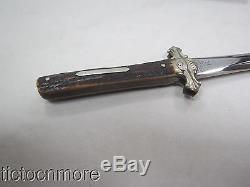 Uk Pre-wwi British Wostenholm 1xl Stag Bowie Fighting Hunting Stilleto Knife