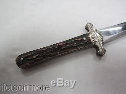 Uk Pre-wwi British Wostenholm 1xl Stag Bowie Fighting Hunting Stilleto Knife