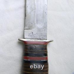 UNION CUTLERY scarce 1920th KA-BAR hunter-skinner knife original leather sheath