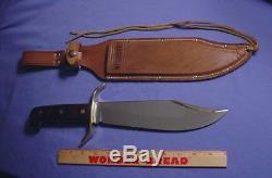 UNUSED Vintage WESTERN USA W49 BOWIE Hunting Survival Fighting Knife & Case NM