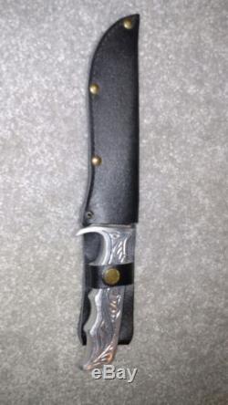 US Collector's Arizona Territory, Custom fixed blade hunting knife. With sheath