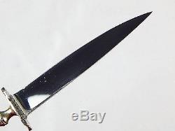 US Custom Hand Made LONGWORTH Fighting Hunting Knife Dagger with Scabbard