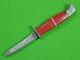 US Early BUCK 108 Red Handle Hunting Knife