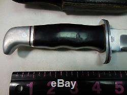US Early BUCK Special Model 119 Fighting Hunting Bowie Knife & Sheath