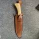 US Remington RE18575 Crown Stag Bowie Limited Large Hunting Knife & Sheath