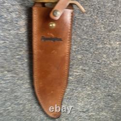 US Remington RE18575 Crown Stag Bowie Limited Large Hunting Knife & Sheath