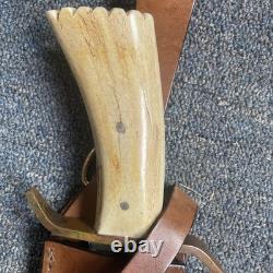 US Remington RE18575 Crown Stag Bowie Limited Large Hunting Knife & Sheath