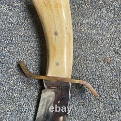 US Remington RE18575 Crown Stag Bowie Limited Large Hunting Knife & Sheath