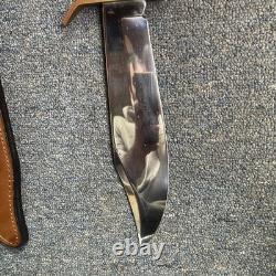 US Remington RE18575 Crown Stag Bowie Limited Large Hunting Knife & Sheath