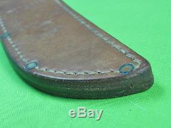 US Vintage RUANA Leather Sheath Scabbard Case for Hunting Fighting Knife
