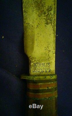 US WW2 Period MARBLES Gladstone IDEAL Hunting Fighting Knife
