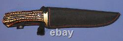 USA Saber Columbia Bowie Hunting knife with sheath