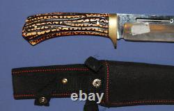 USA Saber Columbia Bowie Hunting knife with sheath