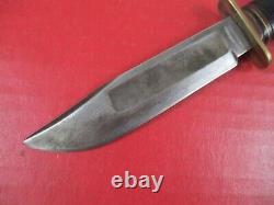 USN Mk 1 Style Camillus Cutlery Fixed Blade Knife withScabbard 5 blade NICE