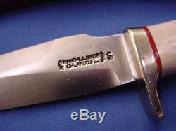 Ultra Rare Prototype Randall Model 24 Gambler Knife with Pouch Sheath and RMK COA