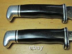 Unused Vtg Buck USA 115 Combo Twin Set Knives 103 118 Hunting Skinning Sheath