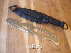 Used Buck 185 Tiburon Diving Knife Ed Gillette 1st Production Run Kydex Sheath