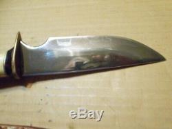 Used Rare Chandler Dal Heart pictograph. Custom Knife Stag Handle Buffalo