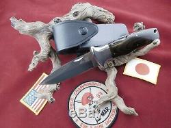 V/RARE! Vintage Original Al Mar 3003 Sere Folding Knife Seki Japan withSheath