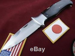 V/RARE! Vintage Original Al Mar 3003 Sere Folding Knife Seki Japan withSheath