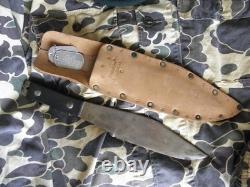 VIETNAM WAR, TRU-BAL BOWIE-AXE TRUE-BALANCE FIGHTING & THROWING KNIFE 1960's