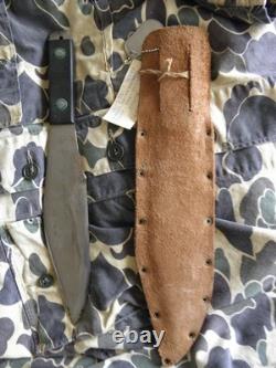VIETNAM WAR, TRU-BAL BOWIE-AXE TRUE-BALANCE FIGHTING & THROWING KNIFE 1960's
