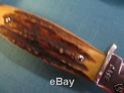Vintage Case Stag Huunting Knife & Sheath 1940 -1965 Mint Con. Looks Like 523-5