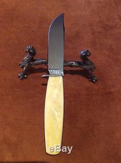VINTAGE CASE TESTED XX FIXED BLADE HUNTING KNIFE WithGENUINE CASE LEATHER SHEATH