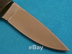Vintage Custom Lile Drop Point Hunting Skinning Survival Knife Knives Sheath Old