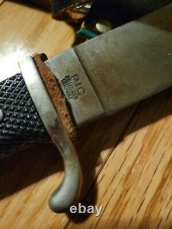 VINTAGE Excellent Boy Scout Knife and Sheath PIC Solingen Germany WW2 era