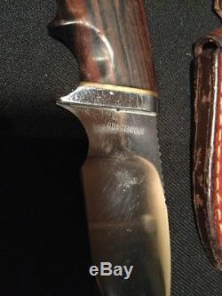 VINTAGE GERBER HUNTING SKINNING KNIFE #400 fixed blade
