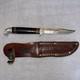 VINTAGE JC HIGGINS USA FIXED BLADE HUNTING KNIFE & case