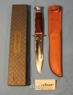VINTAGE KABAR 1207 KNIFE With SHEATH ORIG BOX AND PAPERWORK