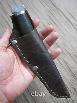 VINTAGE MARBLES GLADSTONE MICH USA PATD 1916 FIXED BLADE HUNTING KNIFE WithSHEATH