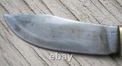 VINTAGE MARBLES GLADSTONE MICH USA PATD 1916 FIXED BLADE HUNTING KNIFE WithSHEATH