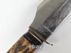 VINTAGE OLSEN KNIFE CO. GERMANY BUFFALO SKINNER 8 FIXED BLADE KNIFE With SHEATH